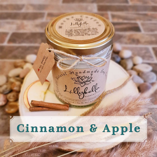 Cinnamon & Apple Soy Wax Candle - LillyBella Handcrafted