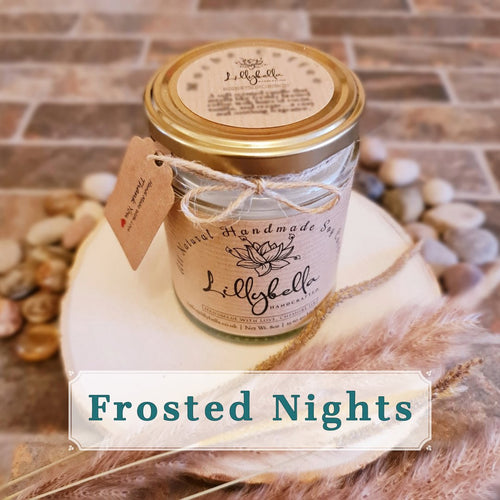 Frosted Nights Soy Wax Candle - LillyBella Handcrafted
