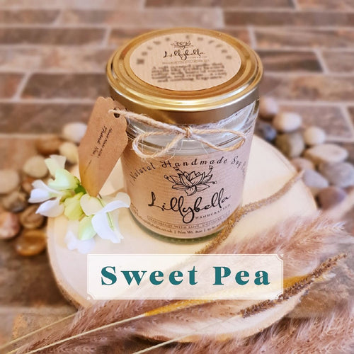 Sweet Pea Soy Wax Candle - LillyBella Limited